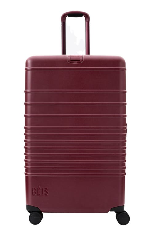 Beis Béis The Large 29-inch Check-in Roller In Burgundy