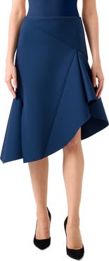 Akris Asymmetric Techno Neoprene Skirt