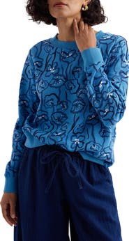 Seasalt Cornwall Bright Wave Organic Cotton Sweatshirt