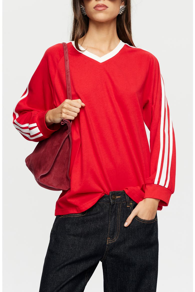 All Stars Long Sleeve T-Shirt, Main, color, ROUGE