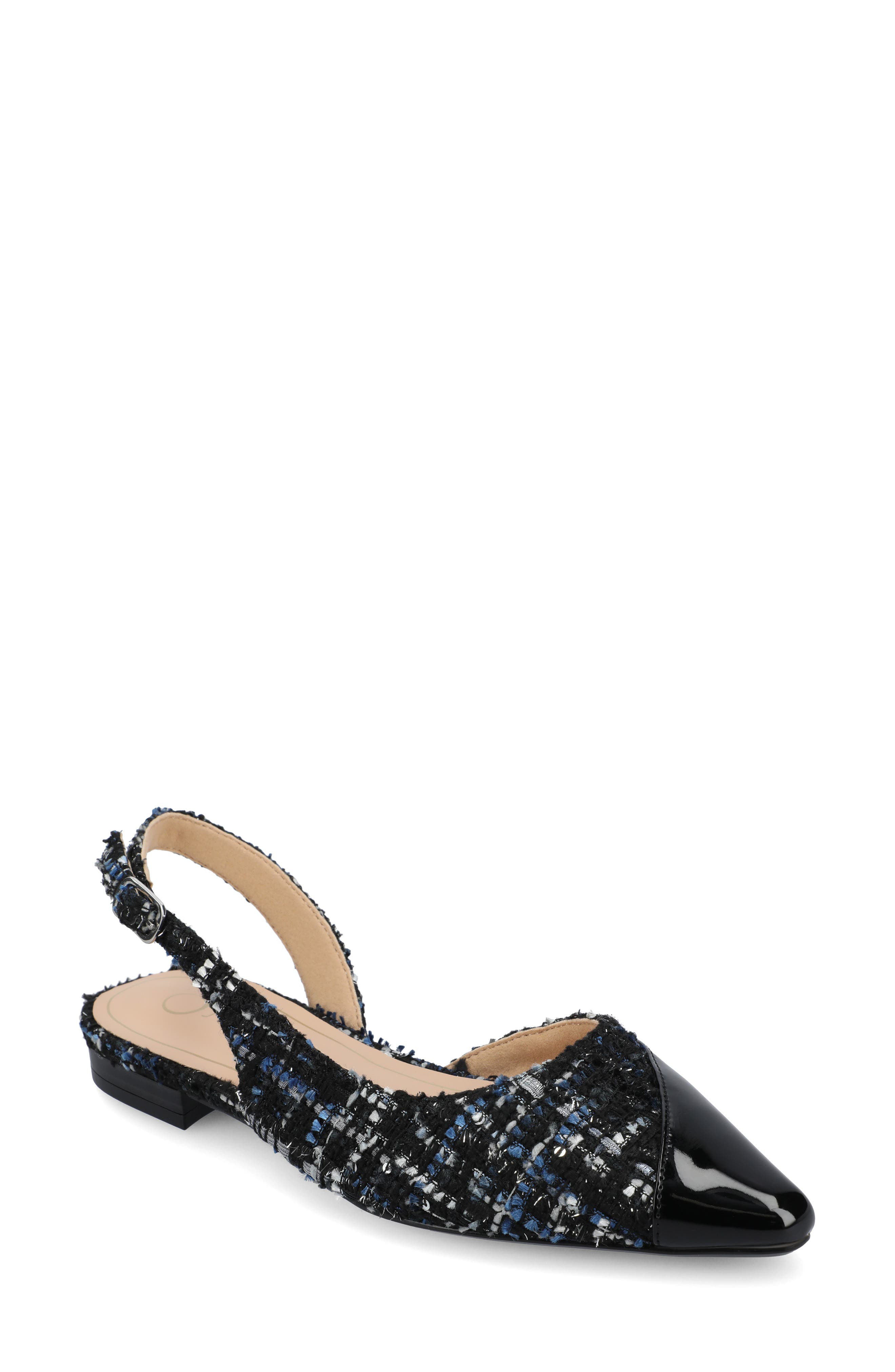 Journee Collection Daphnne Cap Toe Slingback Flat