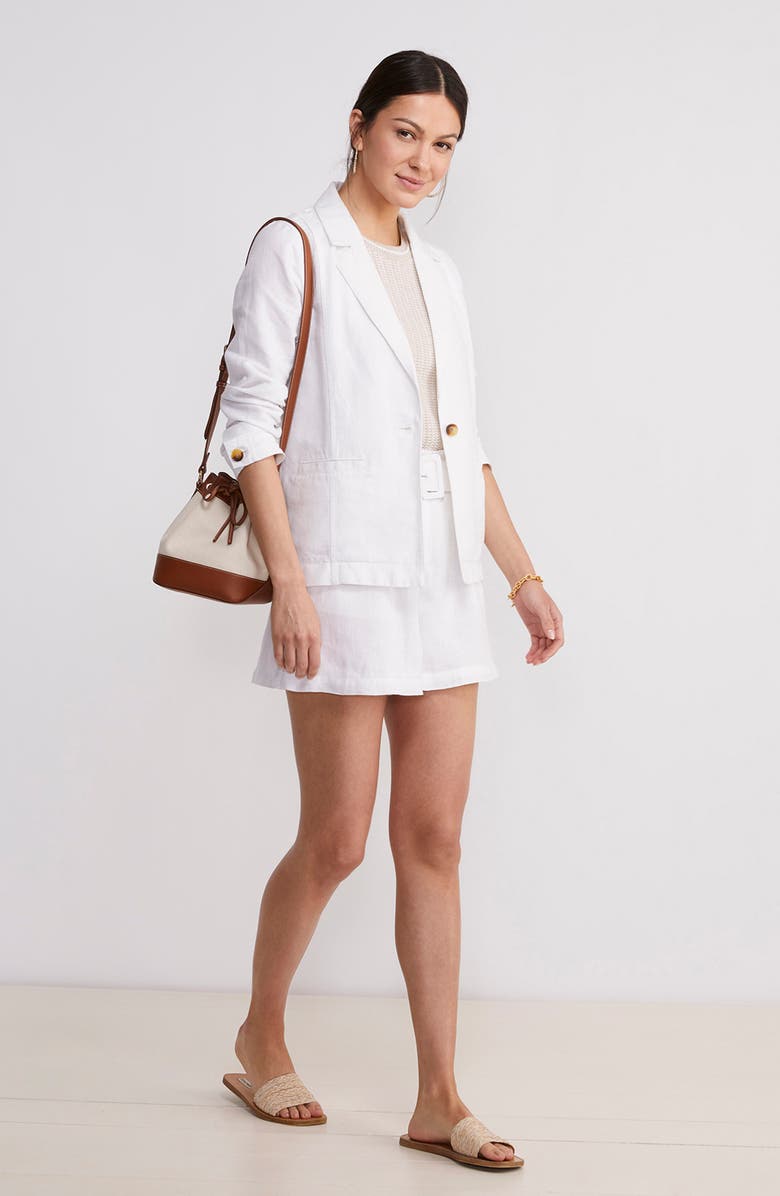 vineyard vines Linen & Cotton Blazer, Alternate, color, 