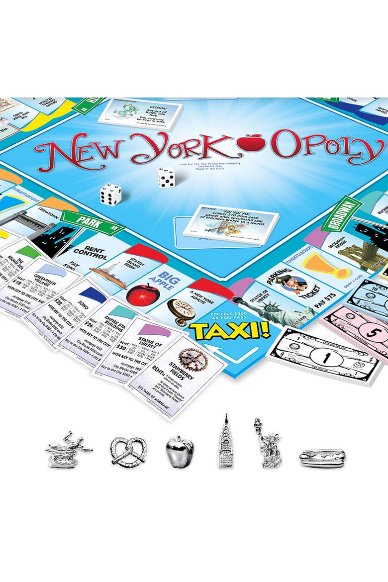 New Yorkopoly Monopoly Board Game, Alternate, color, Multicolored