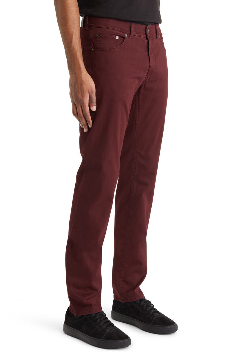 Brax Cooper Five-Pocket Straight Leg Pants, Alternate, color, Vineyard