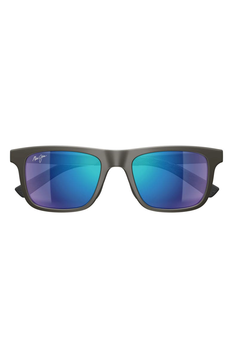 Maui Jim Moaka 52mm PolarizedPlus2<sup>®</sup> Rectangular Sunglasses, Main, color, Grey