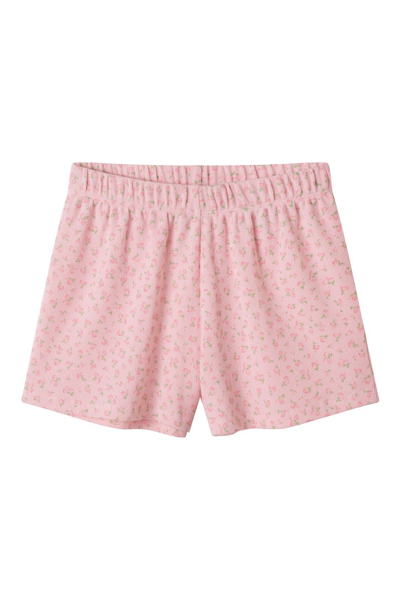 Kids' Print Waffle Knit Two-Piece Pajamas, Alternate, color, PINK