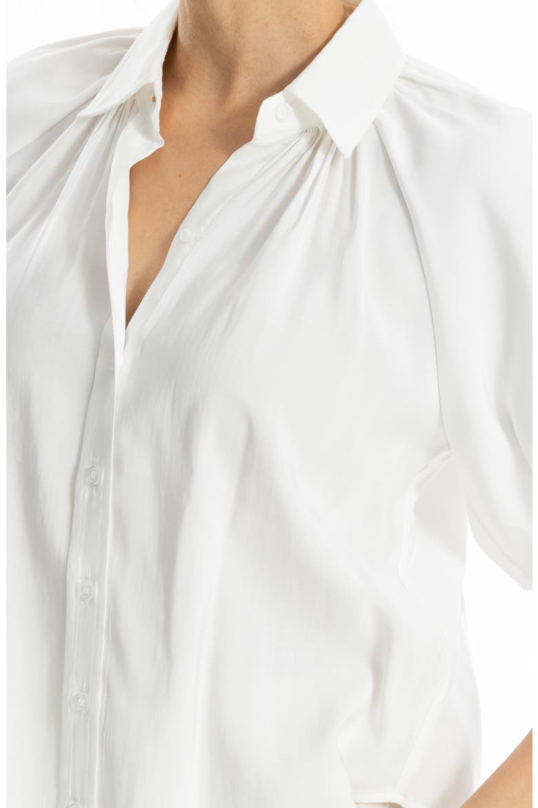 Bubble Sleeve BF Shirt, Alternate, color, WHITE