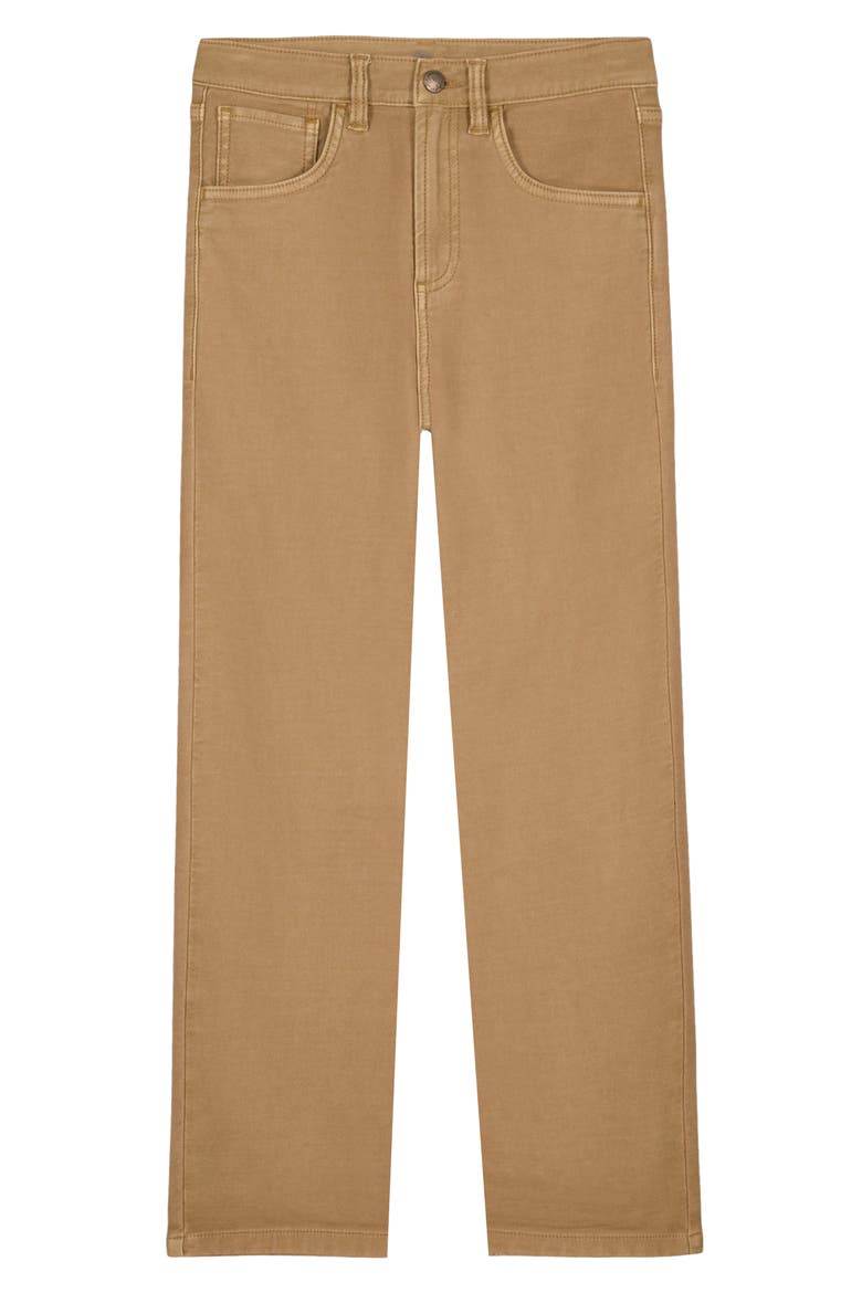 Kids' Stretch Terry Five Pocket Pants, Main, color, DESERT KHAKI
