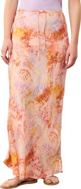 Marine Layer Gabrielle Floral Drawstring Maxi Skirt