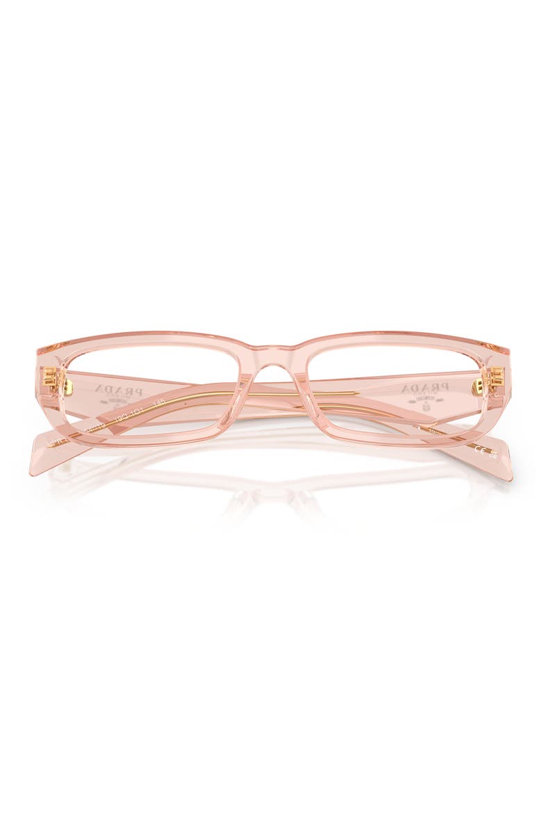 52mm Rectangular Optical Glasses, Alternate, color, PEACH