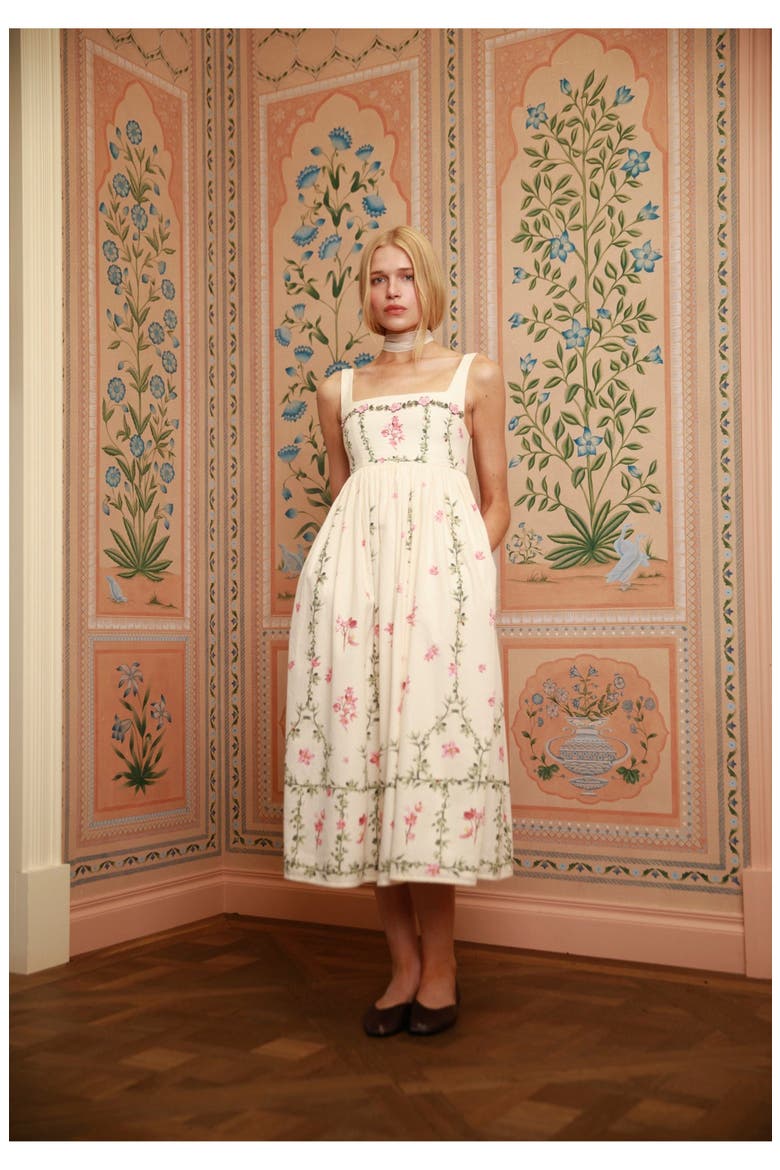 Barbara Cauca Midi Dress, Alternate, color, Multicolor