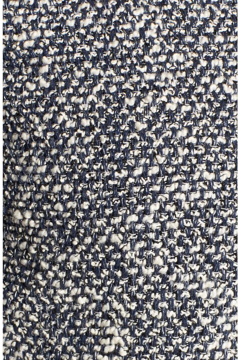Zip Front Tweed Jacket, Alternate, color, NAVY IVORY TWIST TWEED