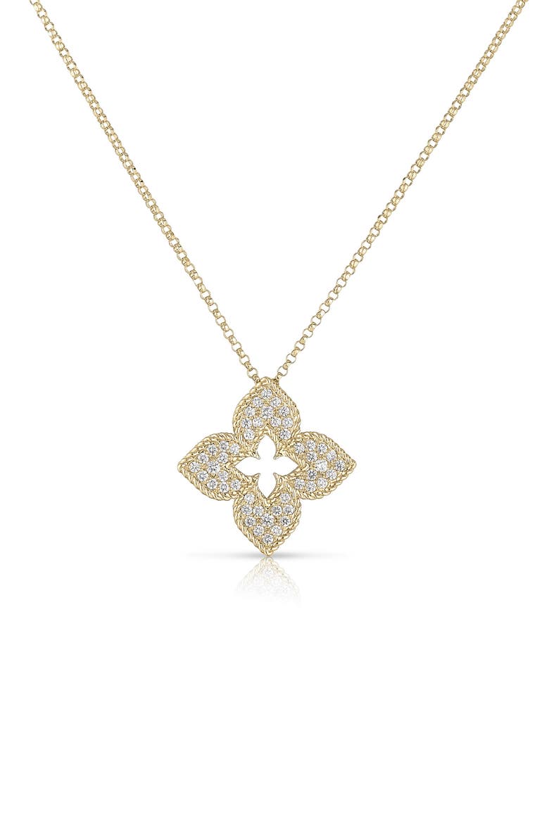 Venetian Princess Diamond Pendant Necklace, Main, color, YELLOW GOLD