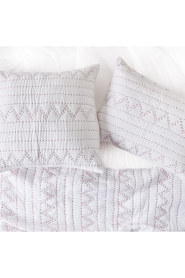 Breck Quilt, Alternate, color, White