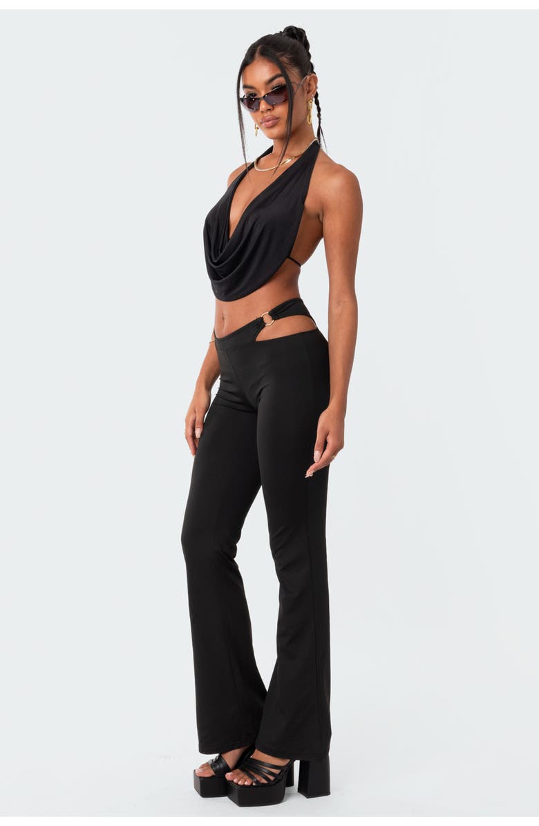 EDIKTED Ashanti Cutout Low Rise Jeans, Alternate, color, 