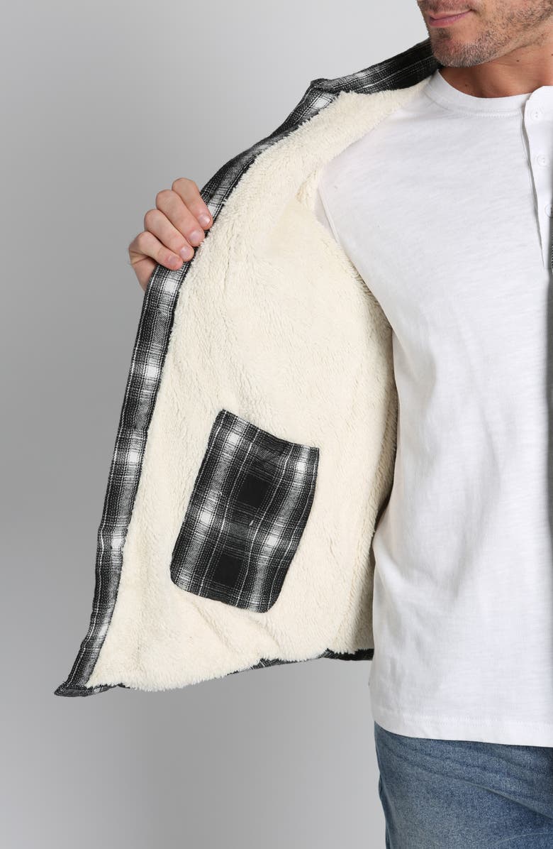 JACHS Plaid Fleece Lined Long Sleeve Button-Up Shirt, Alternate, color,