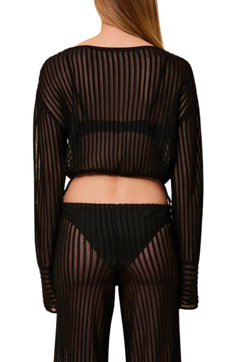 Athena Cover-Up Top, Alternate, color, NOIR