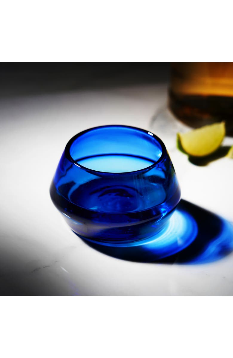 Viski Tequila Copita Glass, Alternate, color, Blue