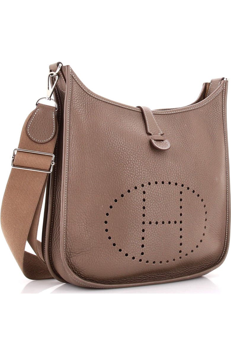 Pre-Owned Hermes Evelyne Bag Gen III Clemence PM, Alternate, color, Etoupe