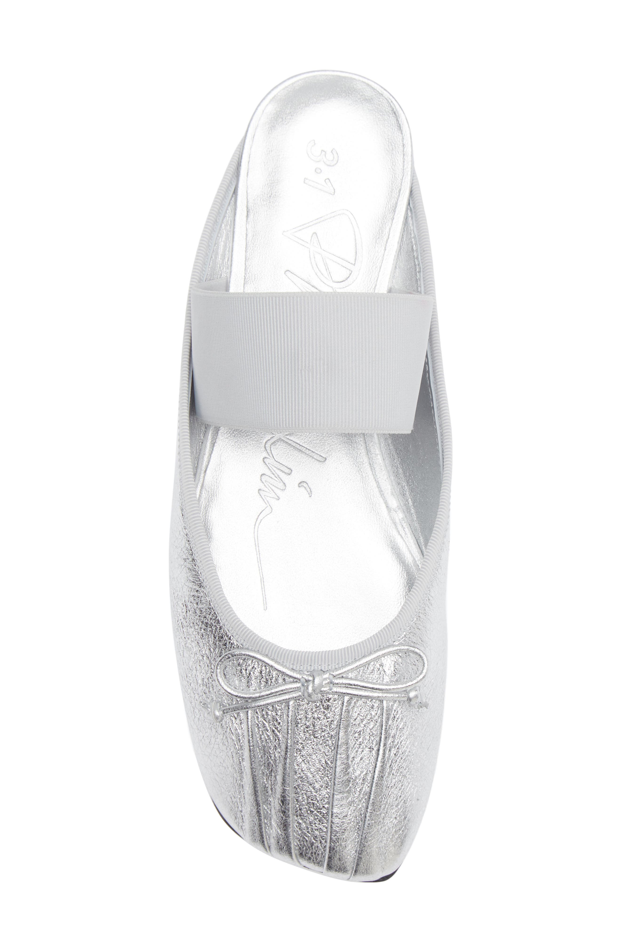 Ballerina Mule, Alternate, color, SILVER