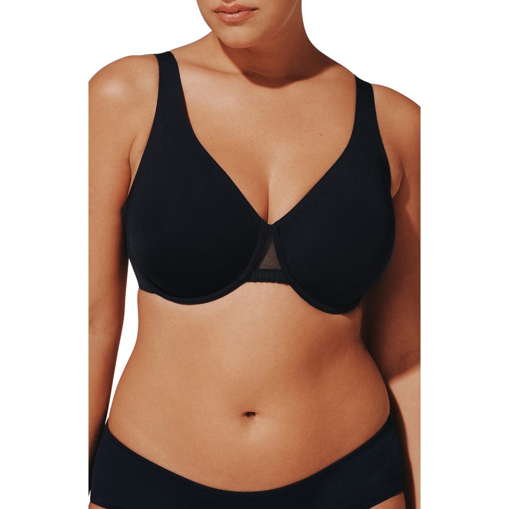Thirdlove Classic Unlined Minimizer Bra In Black