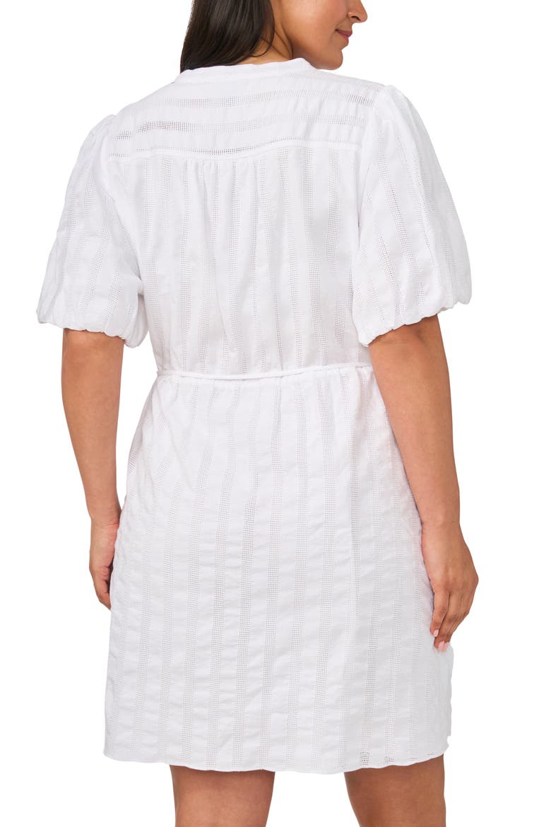 Embroidered Cotton Dress, Alternate, color, BRIGHT WHITE