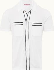 Orlebar Brown Keeling Classic Fit Cotton Silk Knitted Shirt