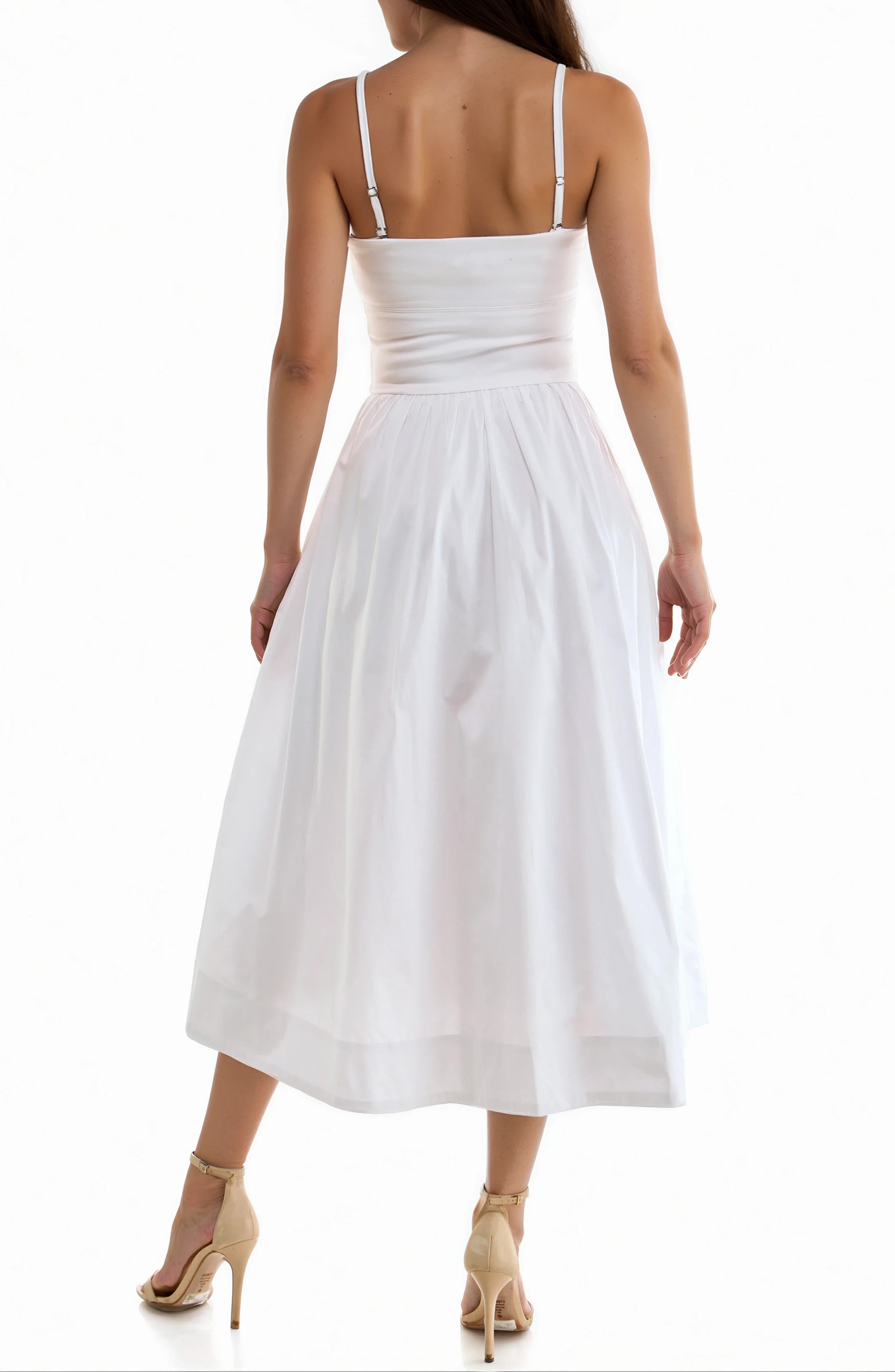 Corset Detail Sleeveless Midi Dress - image 2