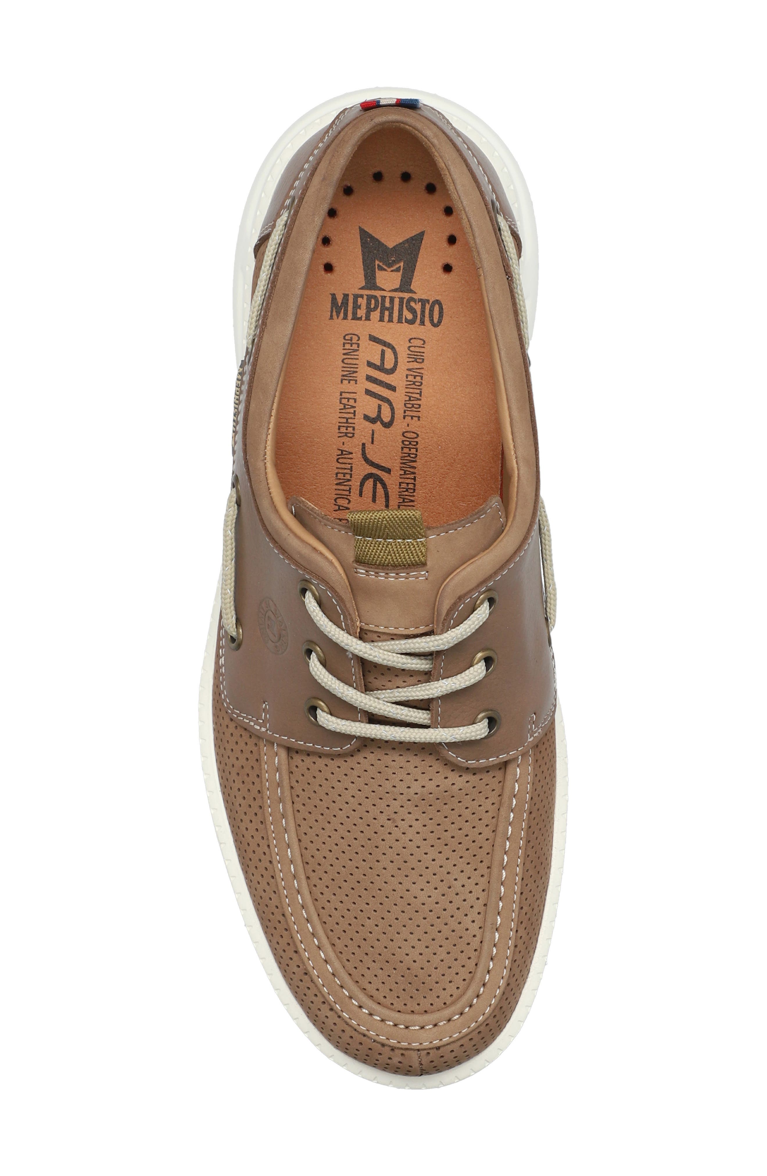 Mephisto Jozio Boat Shoe, Alternate, color, Taupe