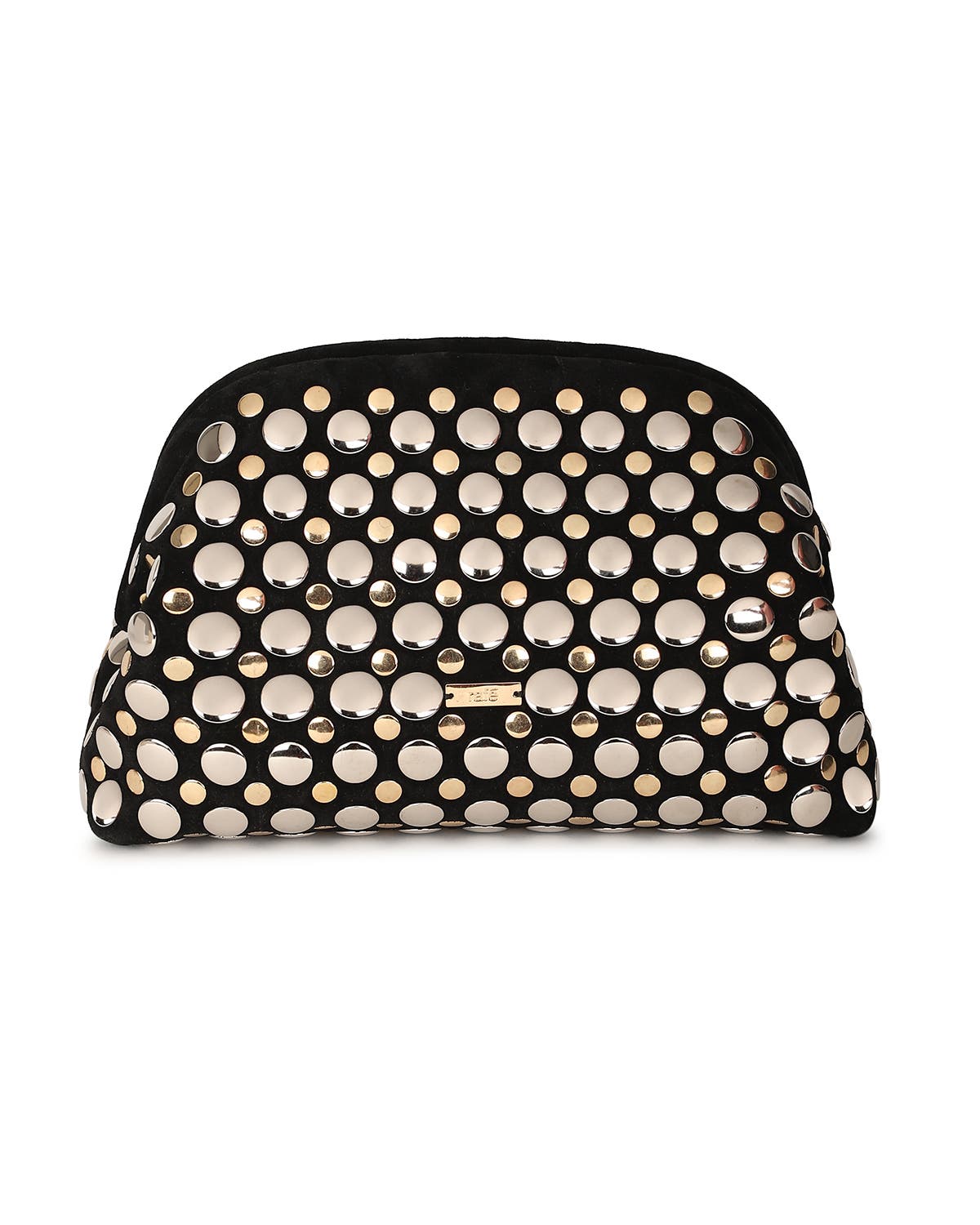 Rafe New York Aya Raffia Crochet Frame Clutch, Alternate, color, Black/ Gold