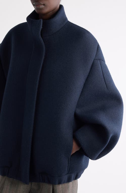 Dries Van Noten Women Voles Wool Blend Coat In Blue