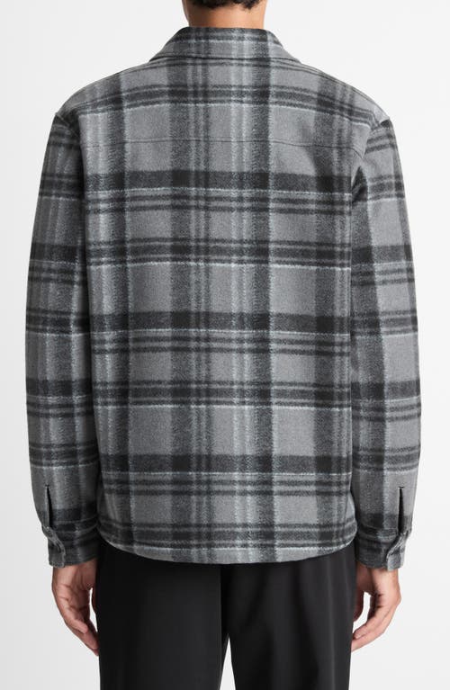 Vince Plaid Shirt Jacket In Multi
