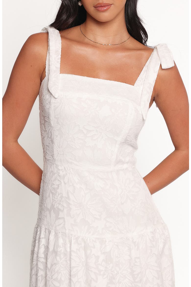 Lavinia Floral Tiered Sundress, Alternate, color, WHITE FLORAL