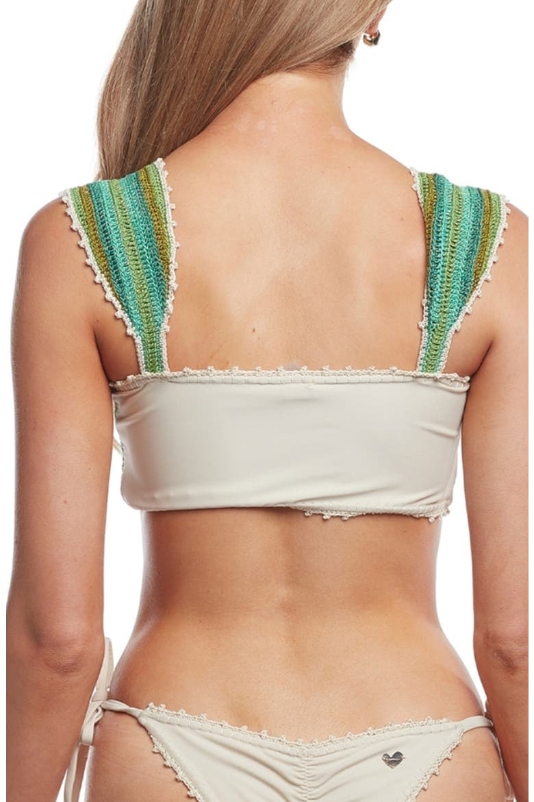 Lucy Degrade Crochet Bikini Top, Alternate, color, GREEN
