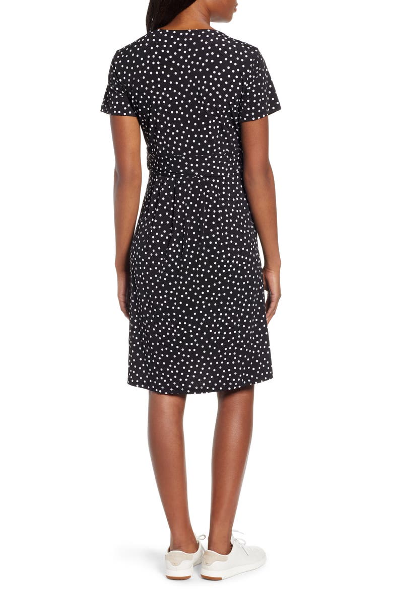 Busy Mommy Empire Waist Maternity/Nursing Dress, Alternate, color, BLACK