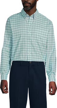 Lands' End Big and Tall No Iron Supima Cotton Oxford Dress Shirt