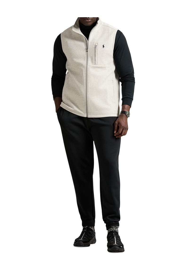 Big & Tall Double-Knit Tech Vest, Alternate, color, LT SPORT HEATHER