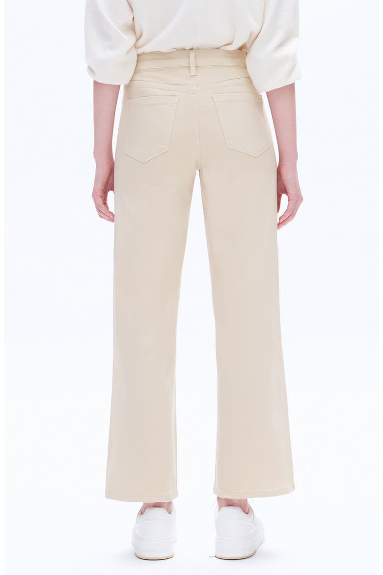 High Waist Wide Leg Jeans, Alternate, color, KHAKI