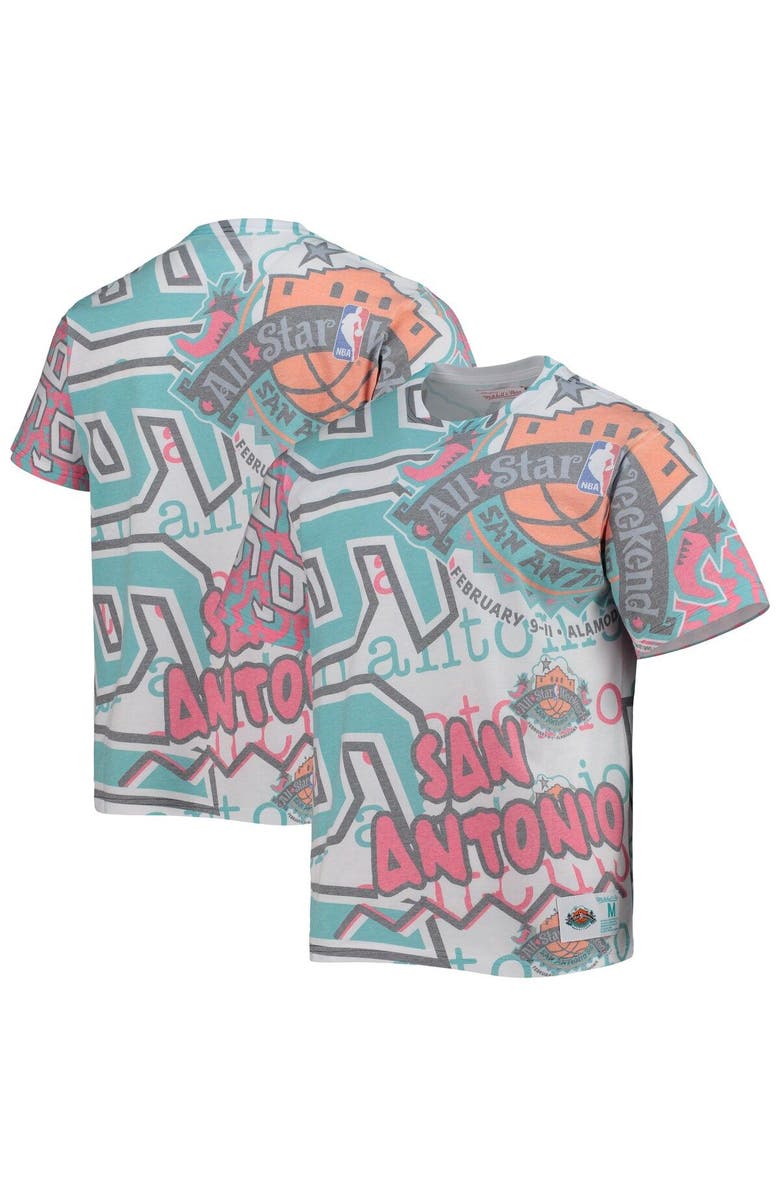 Mitchell & Ness Men's Mitchell & Ness White 1996 NBA All-Star Game Hardwood Classics Jumbotron T-Shirt, Main, color, 