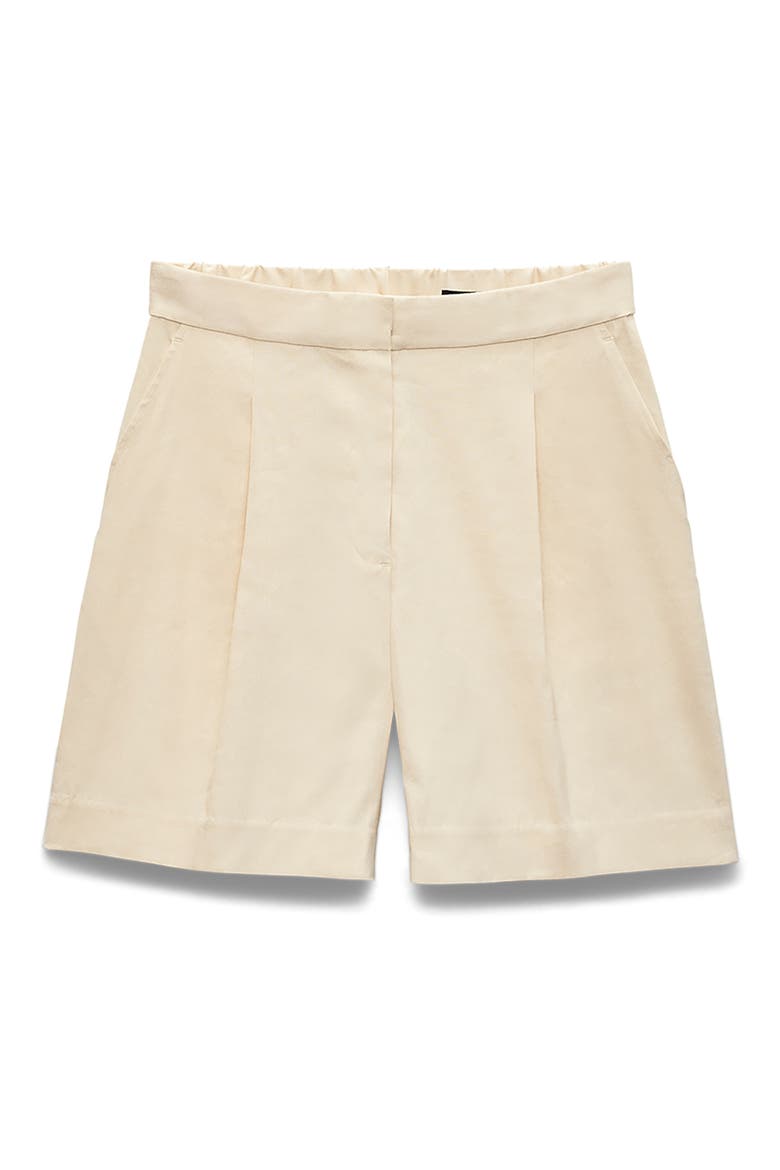 Leona Linen Blend Shorts, Alternate, color, LIGHT TAN