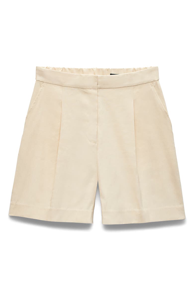 rag & bone Leona Linen Blend Shorts, Alternate, color, Light Tan