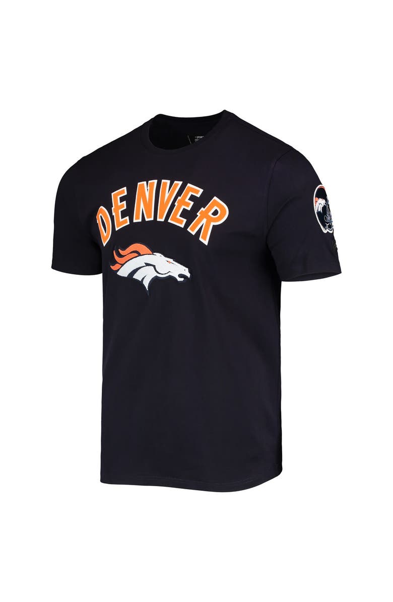 PRO STANDARD Men's Pro Standard Navy Denver Broncos Team Classic Bristle Slim-Fit T-Shirt, Alternate, color, Navy