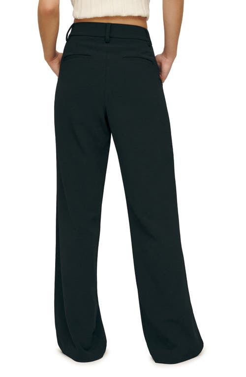 Reformation Alex High Waist Pants In Black