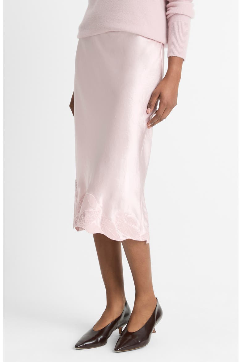 Asymmetric Hem Satin Slip Skirt, Alternate, color, ORCHID STONE