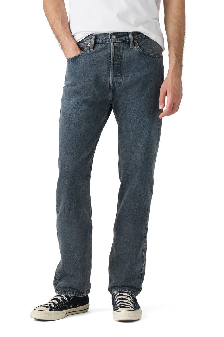 501 Original Fit Straight Leg Jeans, Main, color, GREY SHIP