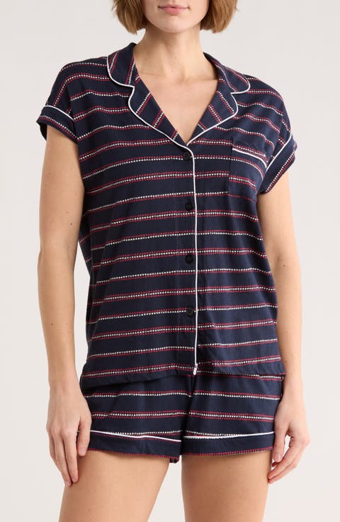 Piped Cotton Pajamas