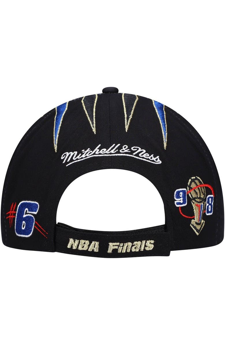 Mitchell & Ness Men's Mitchell & Ness Black Chicago Bulls Hardwood Classics 1998 NBA Champions Snapback Hat, Alternate, color, 