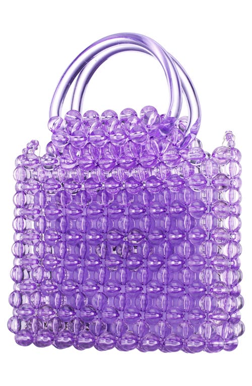 Nina Nylie Top Handle Bag In Purple