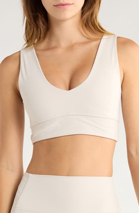 Rib Insert Activewear Bra