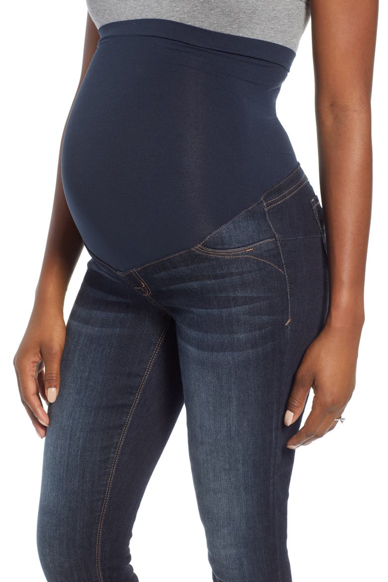 Roll Cuff Maternity Skinny Jeans, Alternate, color, ERICA